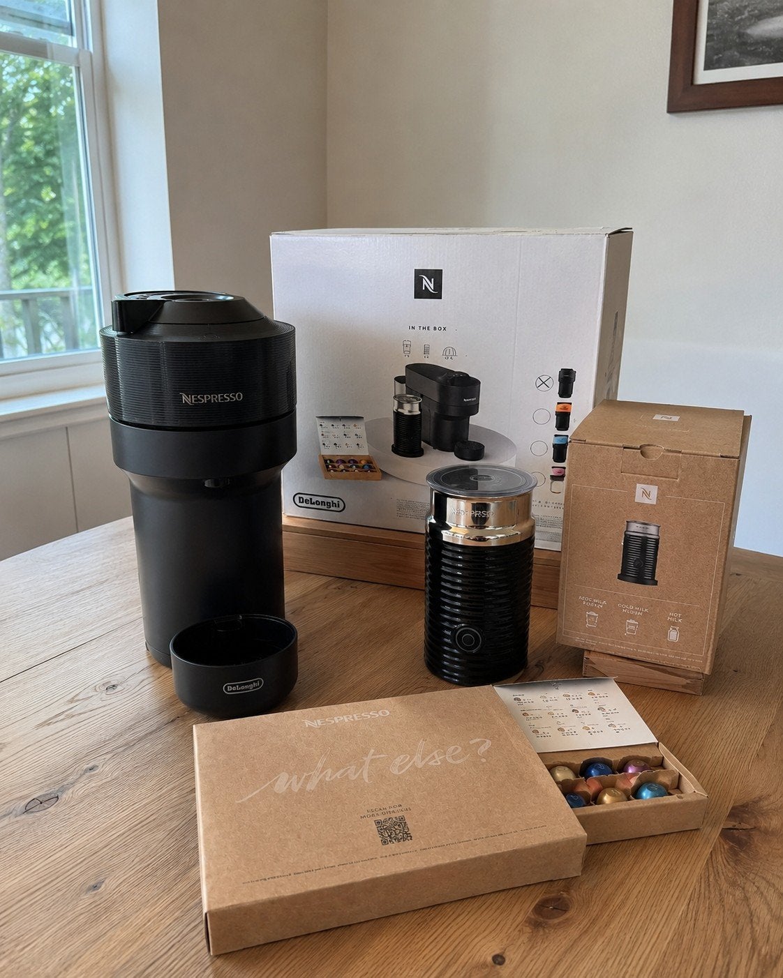 Machine a café NEUVE vertuo pop + aeroccino + capsules, Elektronische apparatuur, Koffiezetapparaten, Ophalen of Verzenden