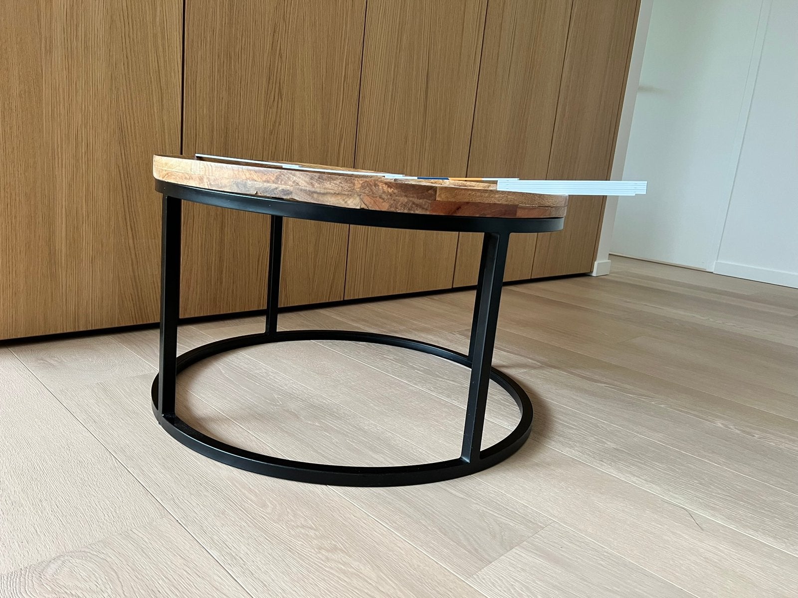 Salontafel, Ophalen, 50 tot 100 cm, Rond 42 cm hoog, 50 tot 100 cm