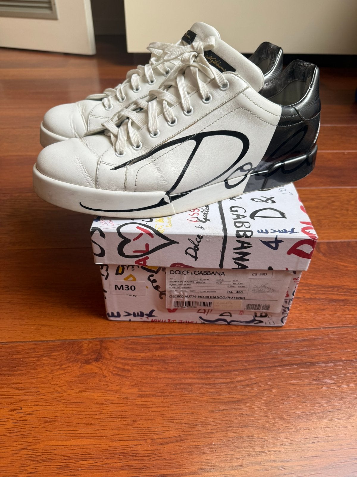 Dolce & Gabbana sneakers maat 45, Vêtements | Hommes, Enlèvement ou Envoi, Porté, Blanc, Baskets