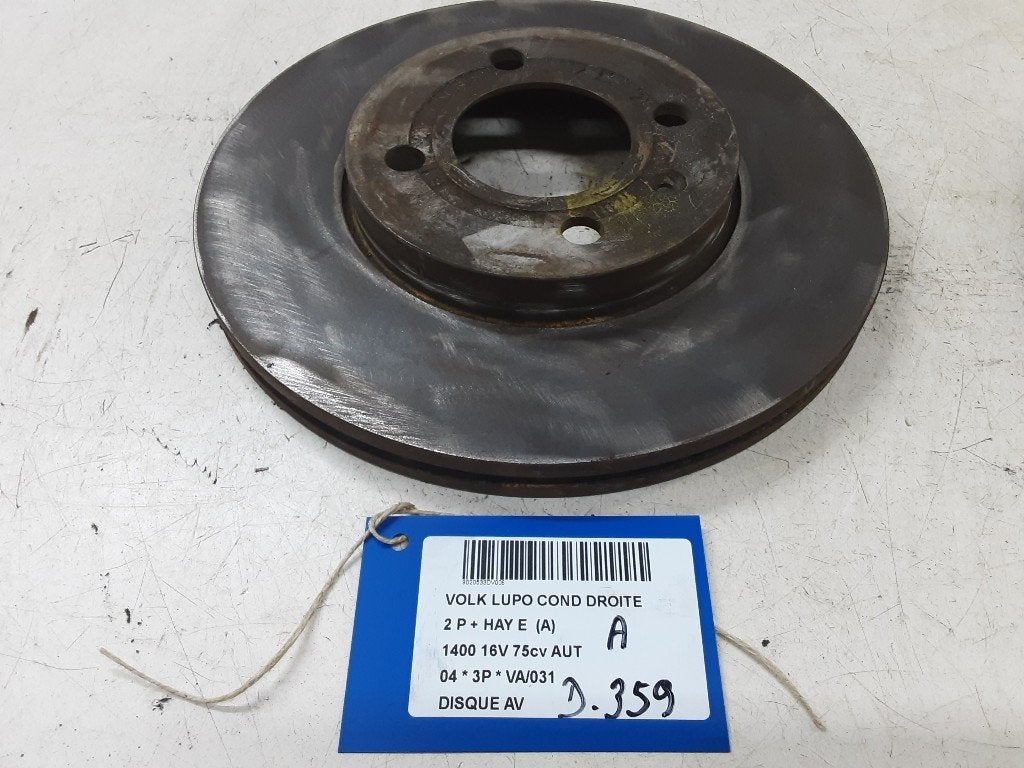 FREIN DISQUE AVANT Volkswagen Lupo (6X1) (01-1998/05-2005), Volkswagen, Mevr. I. Hauben, Utilisé, Rue de l'Espoir 34 34
4030  GRIVEGNÉE, BE