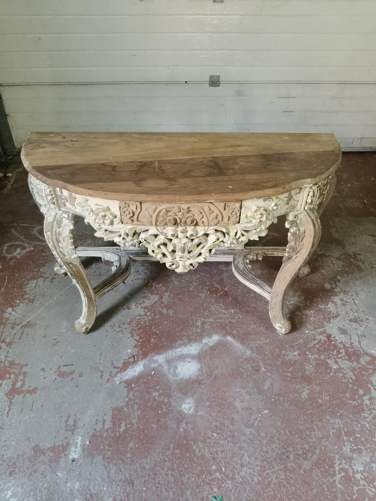 Tres belle ancienne console style baroque a renové, Enlèvement
