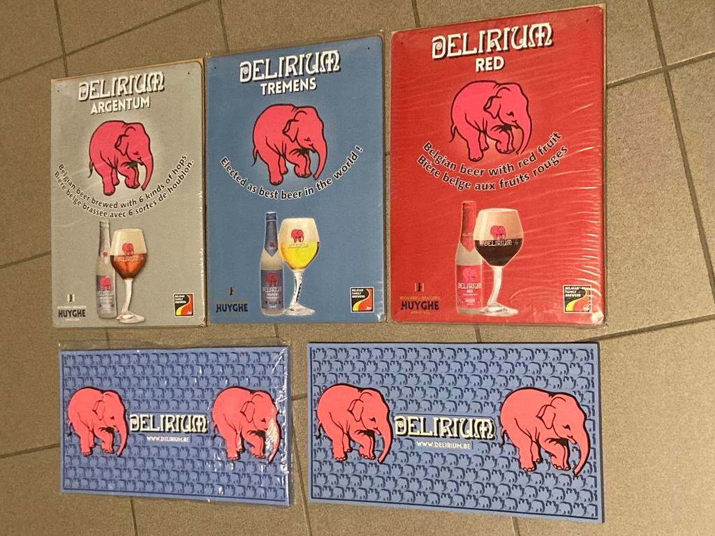 Lotje delirium tremens Huyghe, Collections, Marques de bière, Comme neuf, Enlèvement ou Envoi