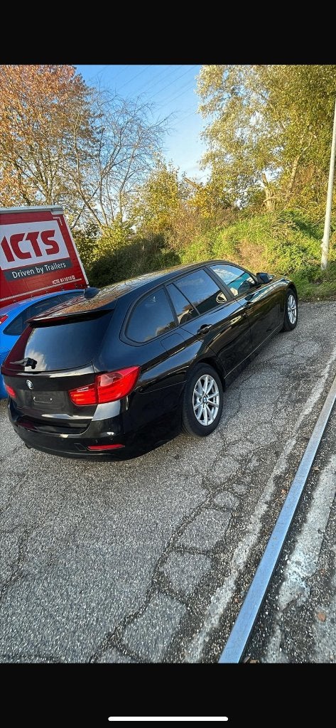 BMW Serie 3 316d, Auto's, BMW, Zwart, Bluetooth, Zwart, Leder
