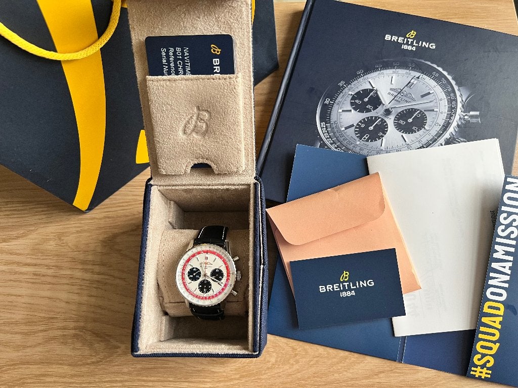 Breitling Navitimer 43 Limited Edition Boeing 747 Neuve, Breitling, Cuir, Acier, Enlèvement