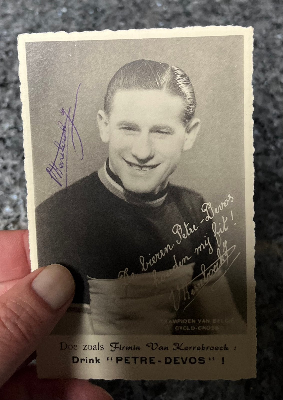 Wielrenner Firmin Van Kerrebroeck kampioen van België, Ophalen, Zo goed als nieuw