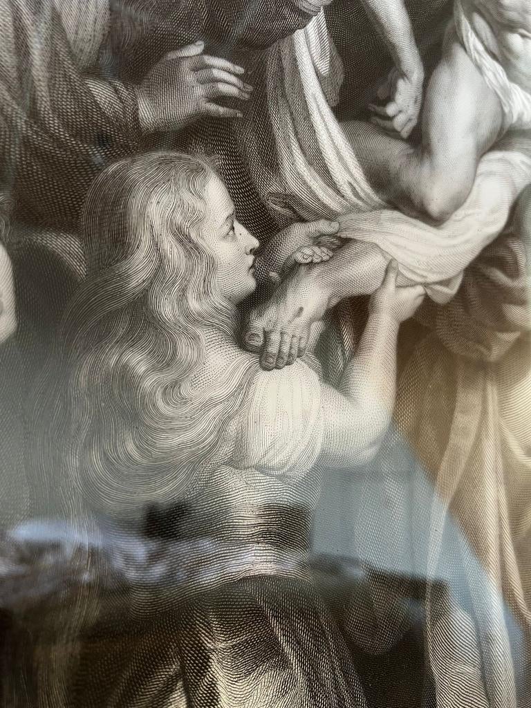 Gravure kruisafneming naar P. P. Rubens, Antiek en Kunst, Ophalen, Gravure