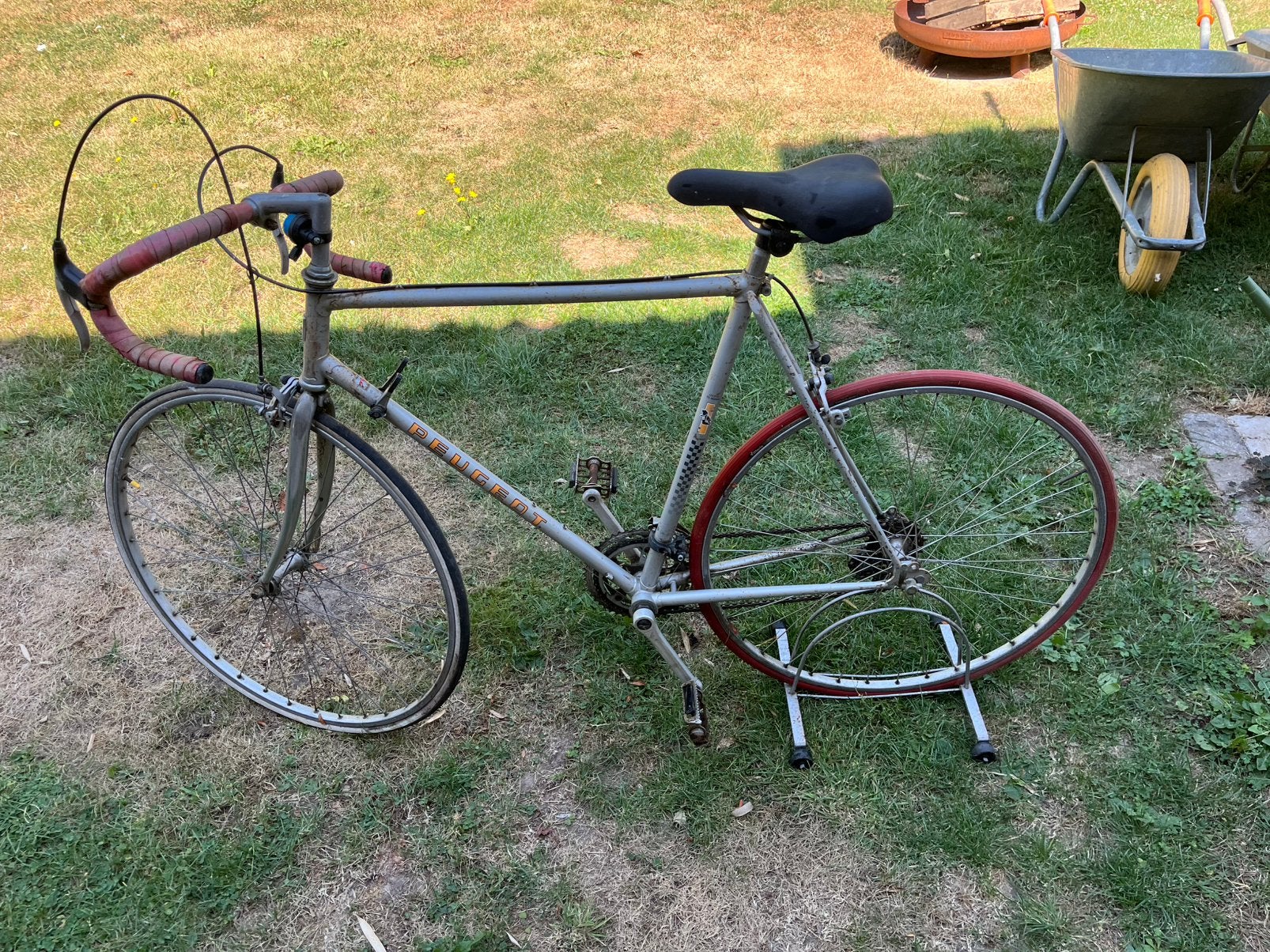 Peugeot racefiets vintage, Fietsen en Brommers, Ophalen, Velgrem, Jaren '60 of nieuwer