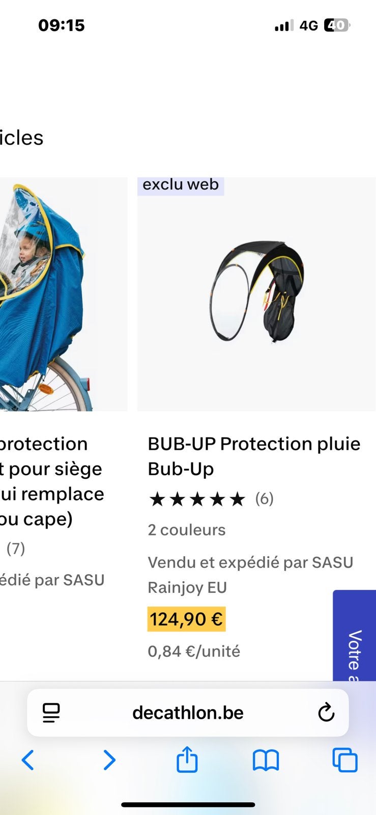 Protection contre la pluie, Animaux & Accessoires, Enlèvement, Comme neuf