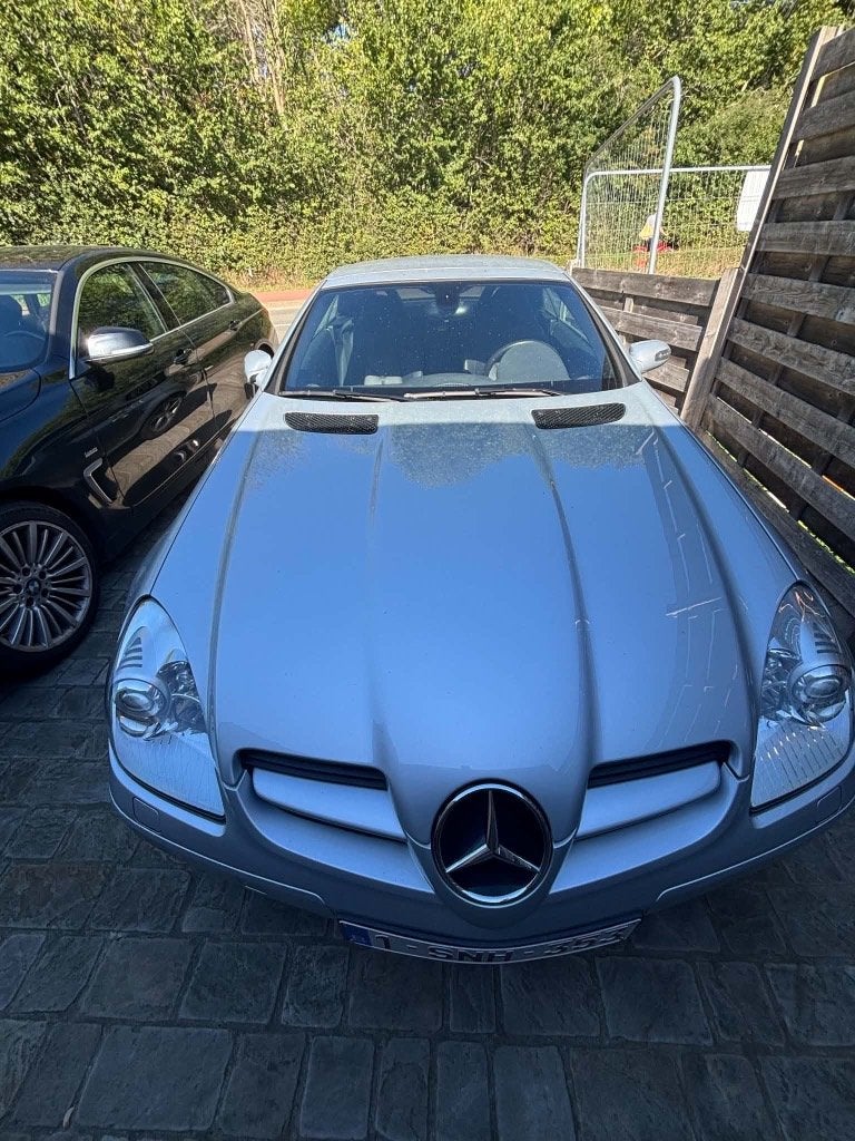 Compresseur convertible Mercedes SLK 200, Autos, Cuir, Argent ou Gris, Achat, Boîte manuelle