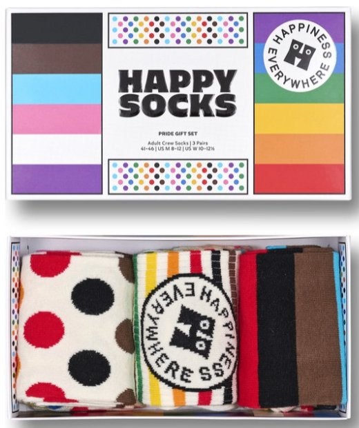Happy Socks unisex Pride Giftbox (3p) - maat 41-46, Overige kleuren, Ophalen of Verzenden, Happy Socks, Nieuw