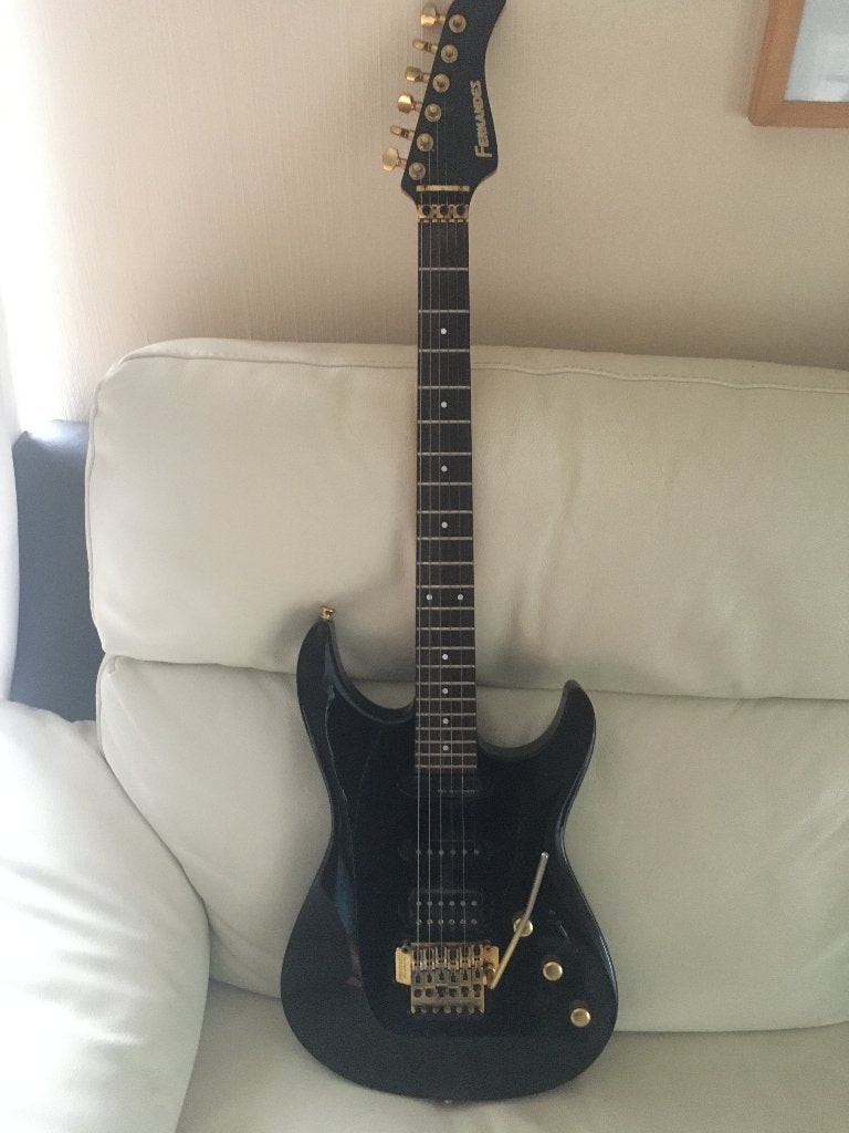 Fernandes-gitaar - Japan uit 1993 - Sustainer + Floyd Rose, Muziek en Instrumenten, Ophalen, Zo goed als nieuw, Solid body, Overige merken