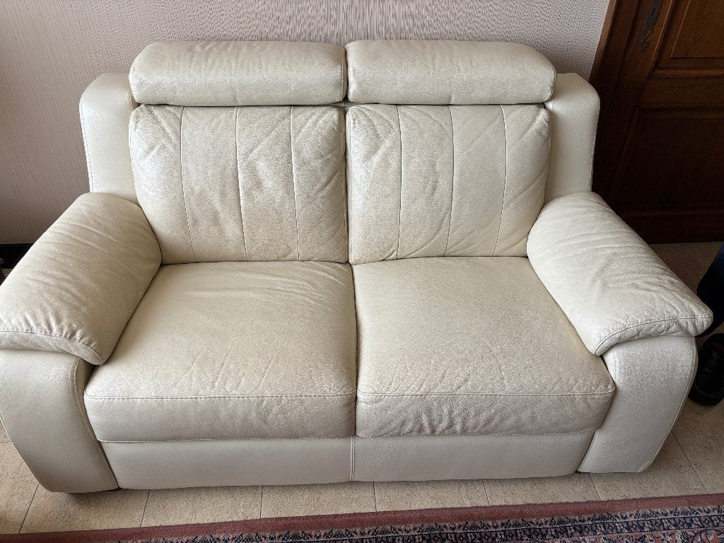 Gratis salon, Huis en Inrichting, Zetels | Complete zithoeken, Gebruikt, Leer, Ophalen