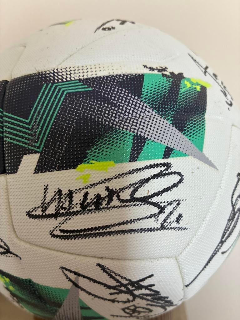 Matchworn matchbal Club Brugge voetbal, Ophalen