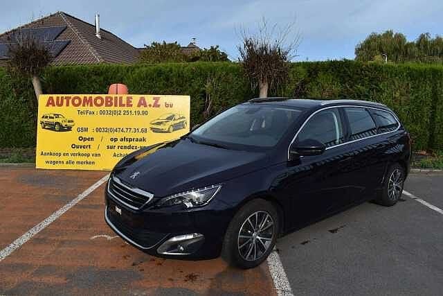 Peugeot 308 SW 1.2i Allure Pano/Airco/GPS ***12M GARANTIE***, Autos, Achat, Entreprise, Noir, 1199 cm³