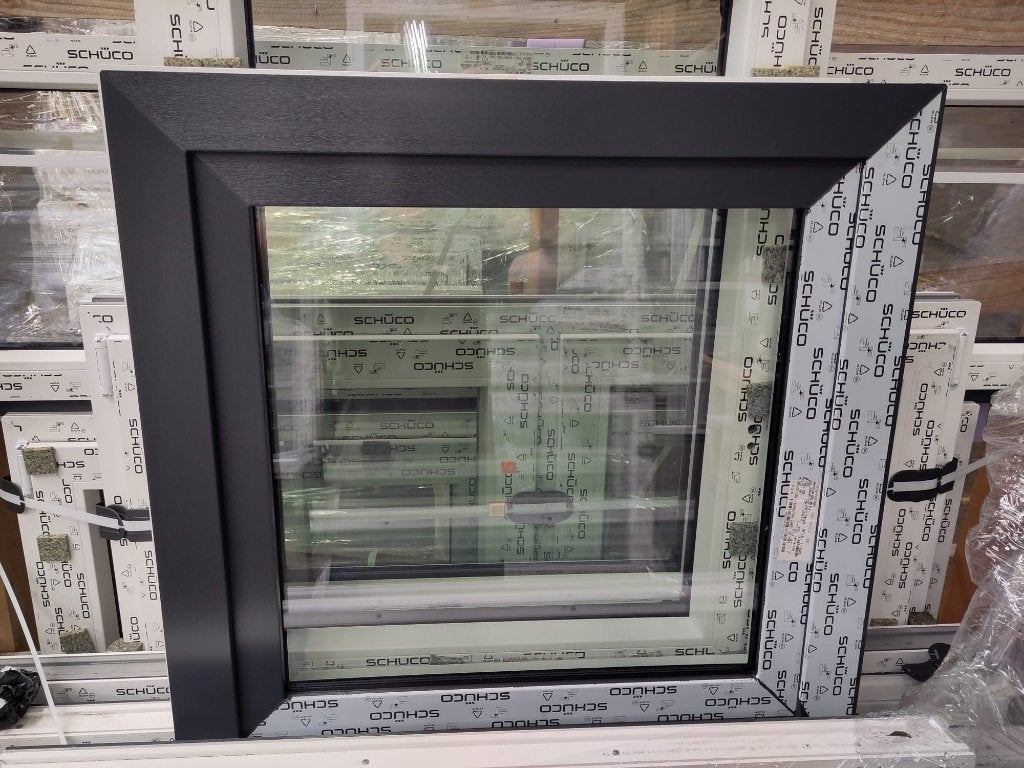 Schüco ramen kiep, draaikiep direct afhalen scherp geprijsd, Kunststof, Minder dan 75 cm, Raamkozijn, Nieuw