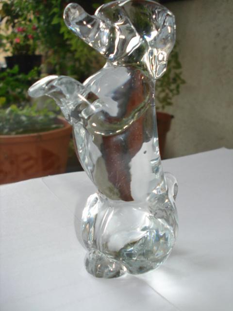 Hond/chien/dog FM Färe-Marcolin Ronneby Sweden konstglas, Verzenden