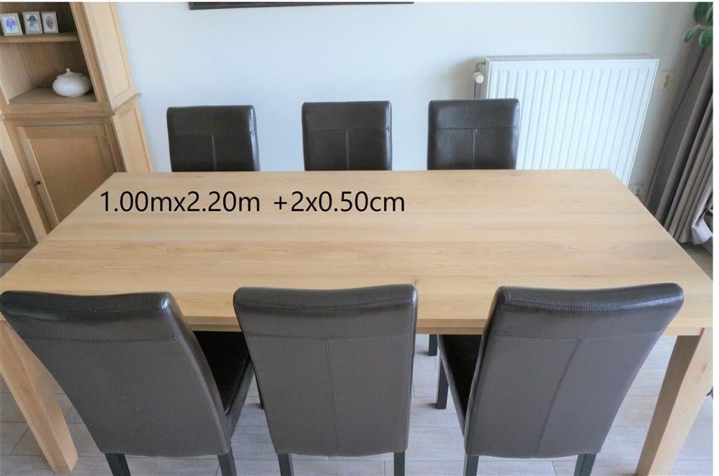 Eettafel, Huis en Inrichting, Ophalen, Zo goed als nieuw, Eikenhout