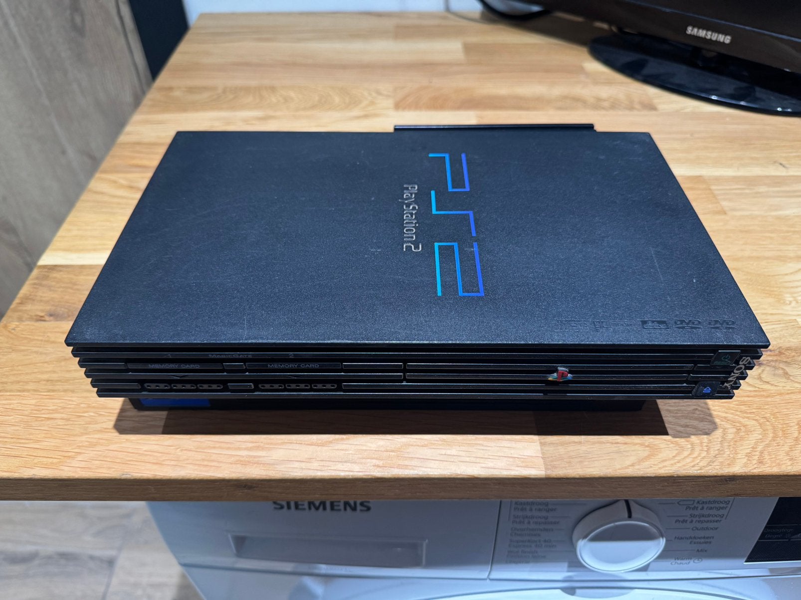 PlayStation 2 Fat + manette + carte mémoire + câbles, Enlèvement