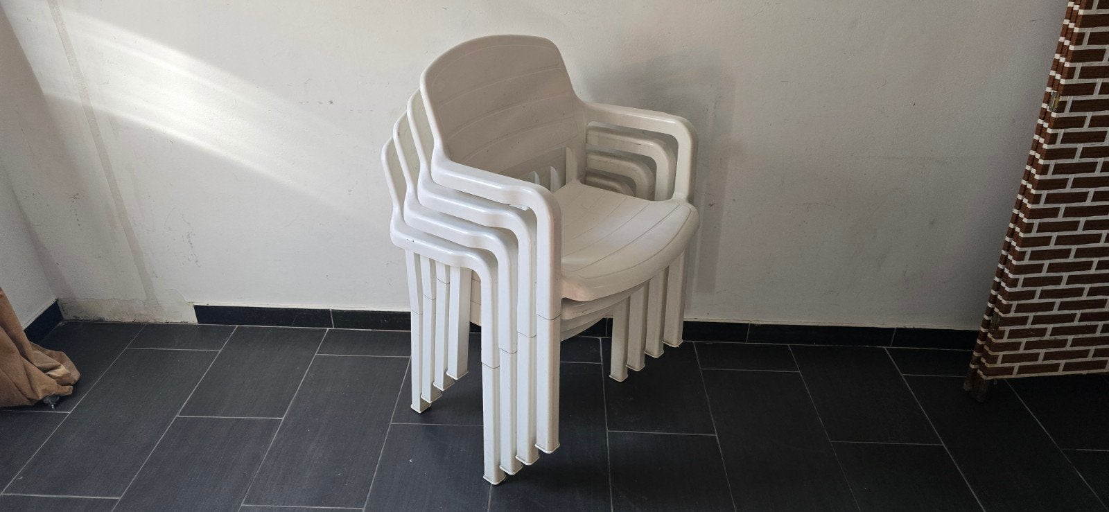 lot six chaises de jardin extérieur de haut qualité couleur, Jardin & Terrasse, Enlèvement ou Envoi, Plastique