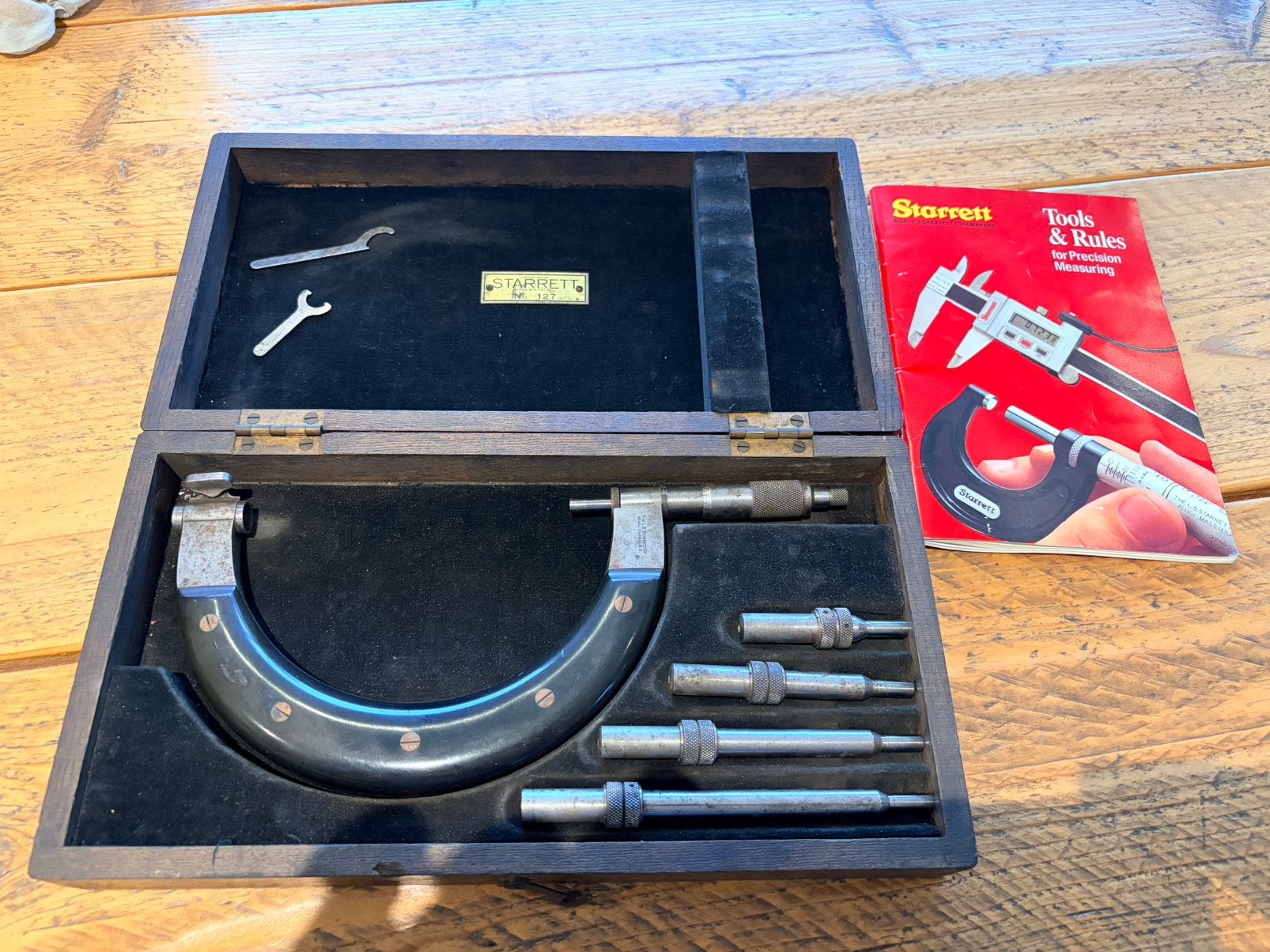 Starrett micrometer No.127 vintage, Doe-het-zelf en Bouw, Meetapparatuur, Ophalen of Verzenden, Gebruikt