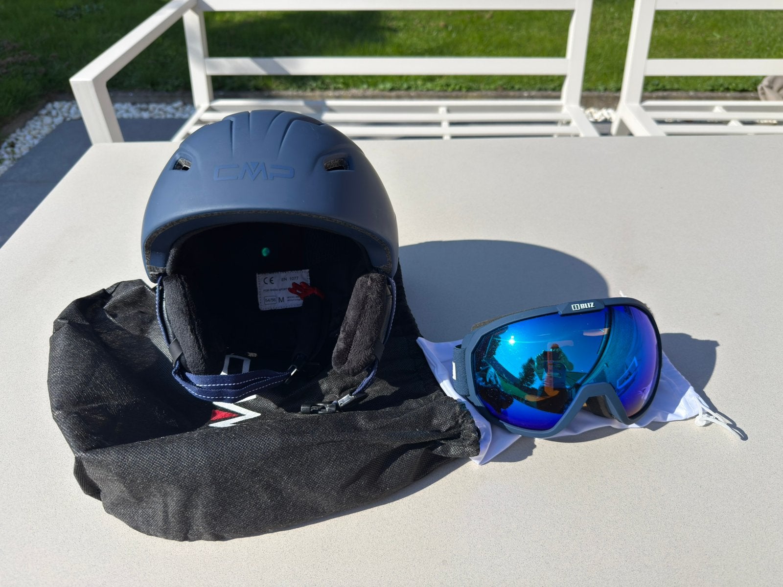 CMP ski helm + bril, Ophalen of Verzenden, Zo goed als nieuw, Ski
