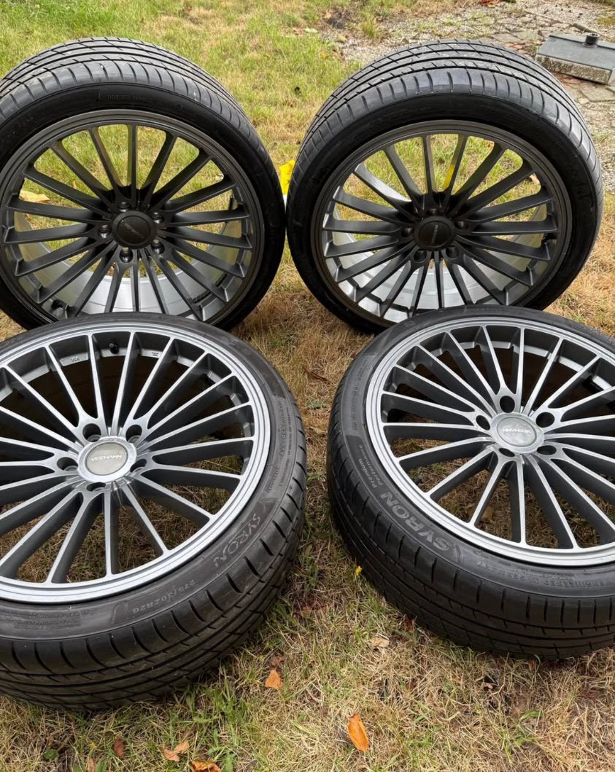 Breedset Veemann V-FS36 20 inch velgen met Syron banden+Tpms, Enlèvement, 20 pouces, Pneu(s)