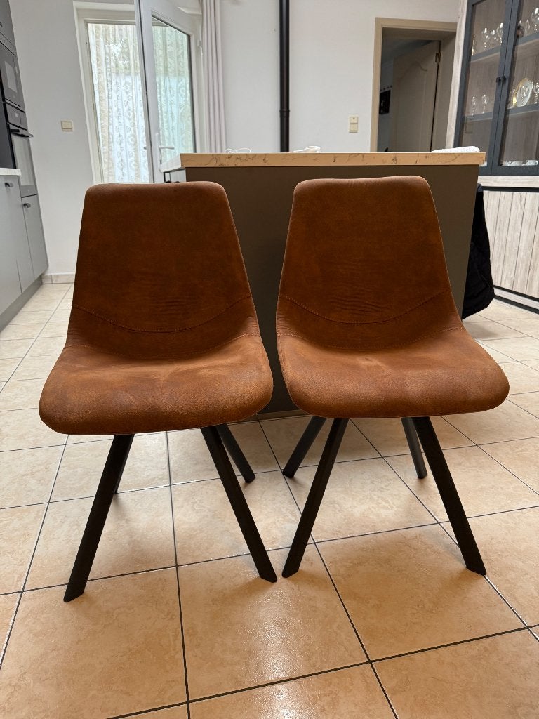 Chaises, Autres couleurs, Métal, Comme neuf, Deux