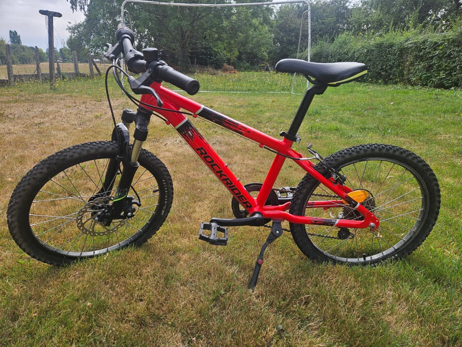 VTT Rockrider ST900 20 pouces rouge. frein à dique, Vélos & Vélomoteurs, VTT semi-rigide, Enlèvement, Comme neuf, Frein à disque