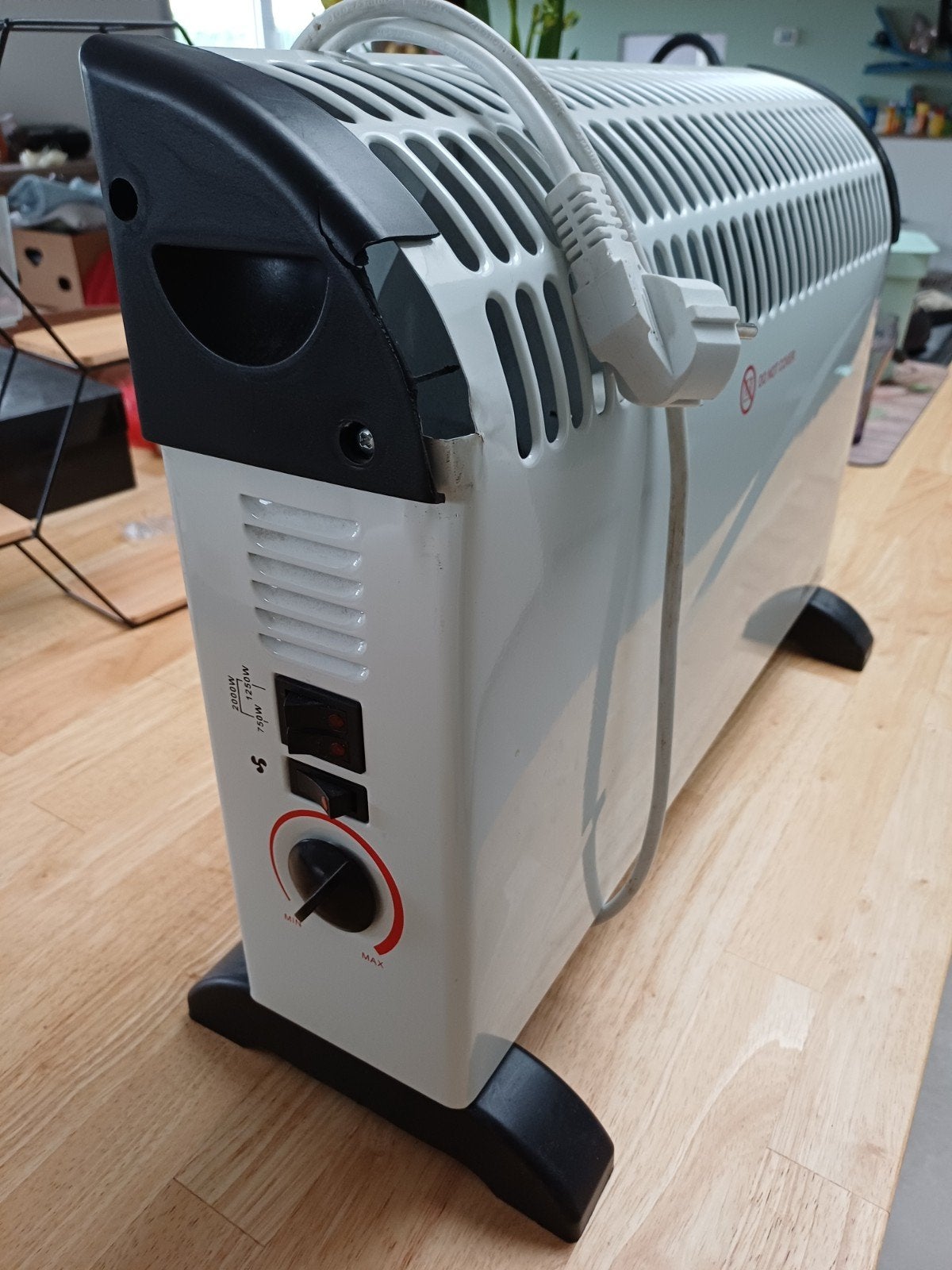 Convecteur électrique 2000W, Bricolage & Construction, 800 watts ou plus, Moins de 60 cm, Enlèvement, Utilisé