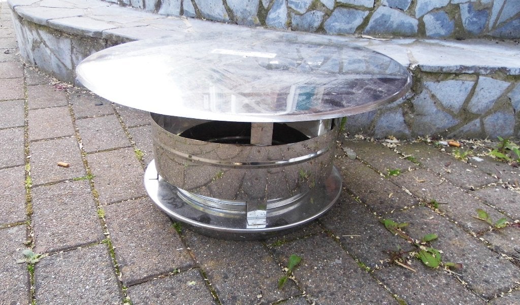 poele a bois chapeau de cheminée 250mm, Maison & Meubles, Poêles, Enlèvement, Comme neuf, Bois
