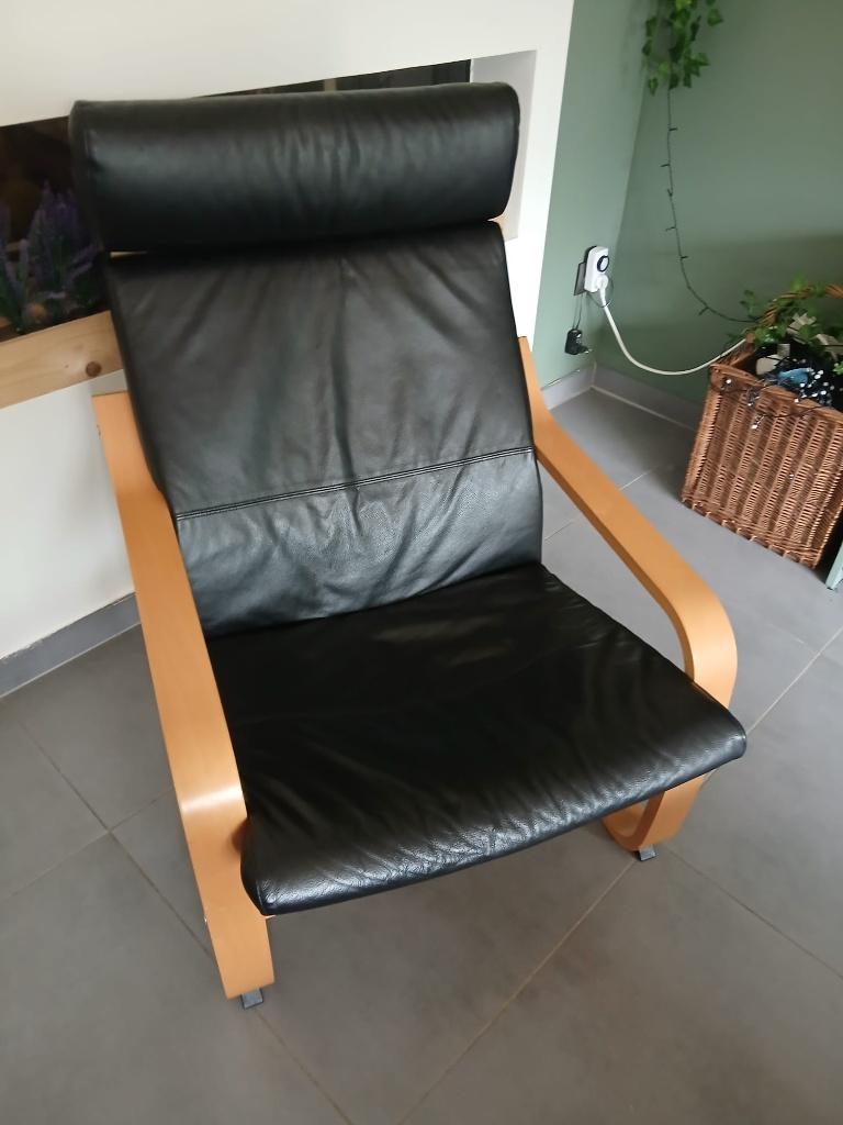 Ikea relax zetel met kunstleer zitting, Huis en Inrichting, Ophalen