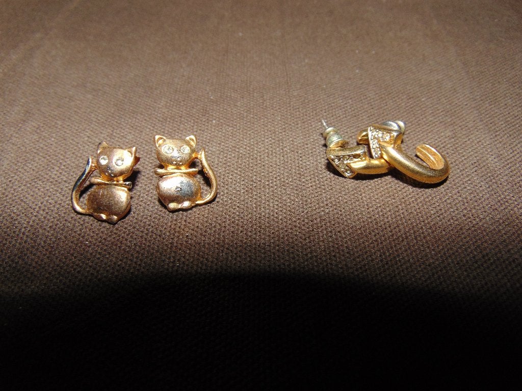 Vintage oorbellen, Handtassen en Accessoires, Oorbellen, Overige materialen, Gebruikt, Ophalen of Verzenden, Goud