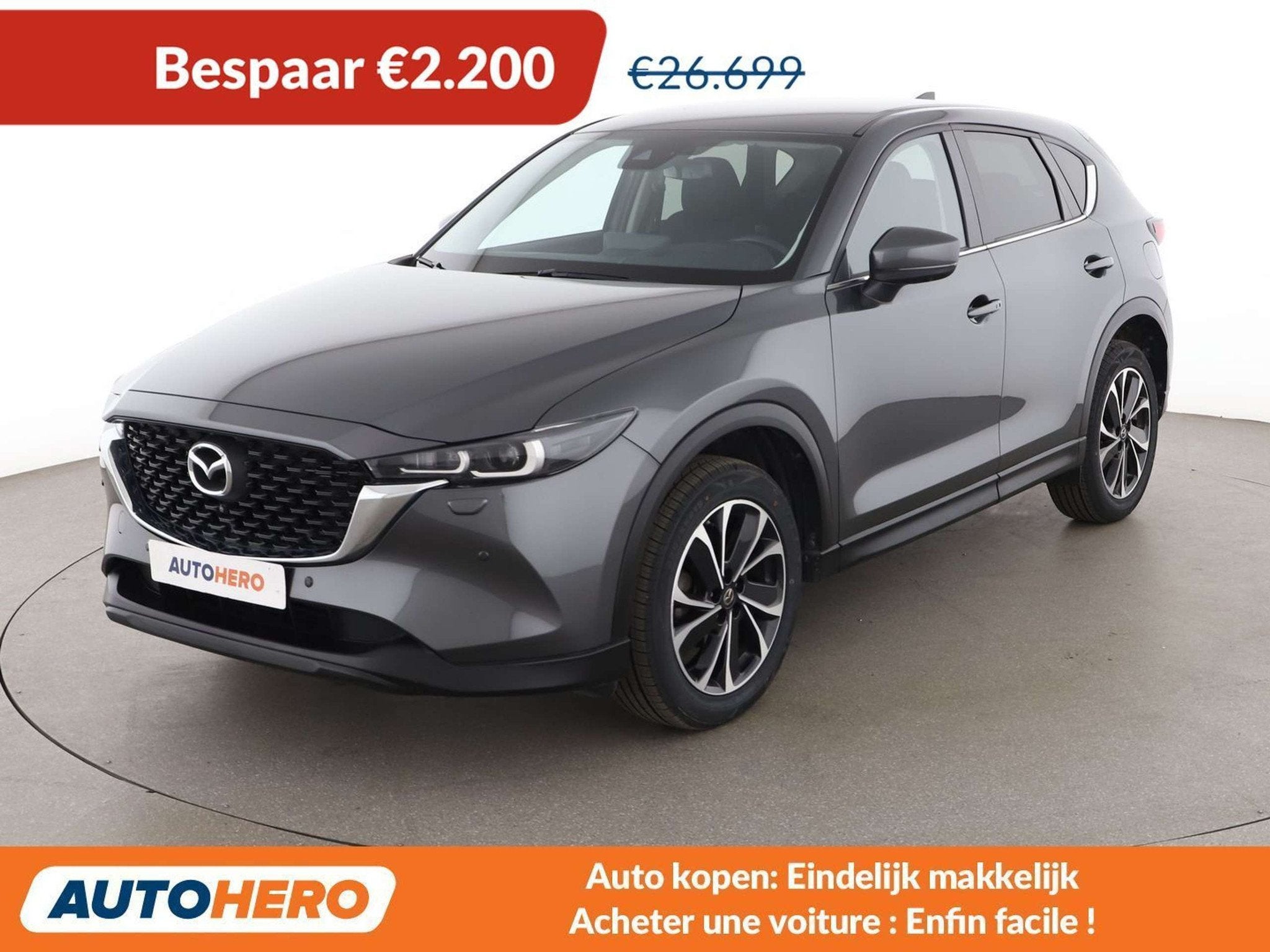 Mazda CX-5 2.0 Exclusive-Line AWD (automatique), 1660 kg, Argent ou Gris, Achat, Euro 6