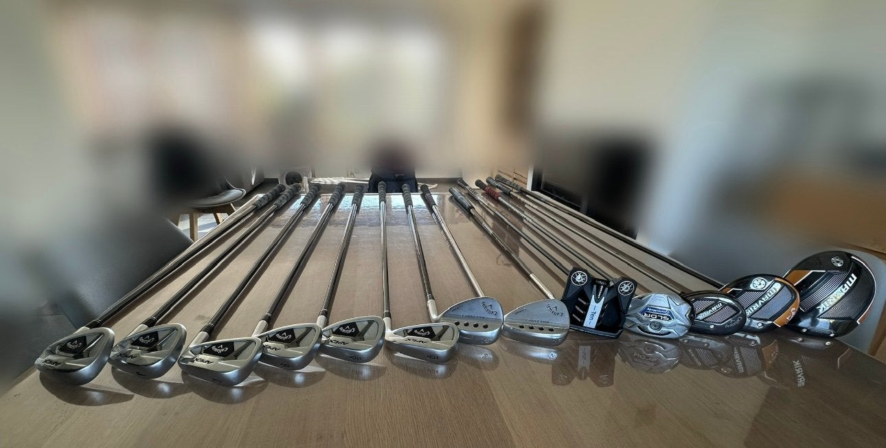 Sac de golf et differents clubs., Sport en Fitness, Ophalen, Gebruikt, Club, Callaway