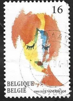 1 Postzegel Serge Vandercam België 1994 Kunst, Oblitéré, Enlèvement ou Envoi, Art, Affranchi