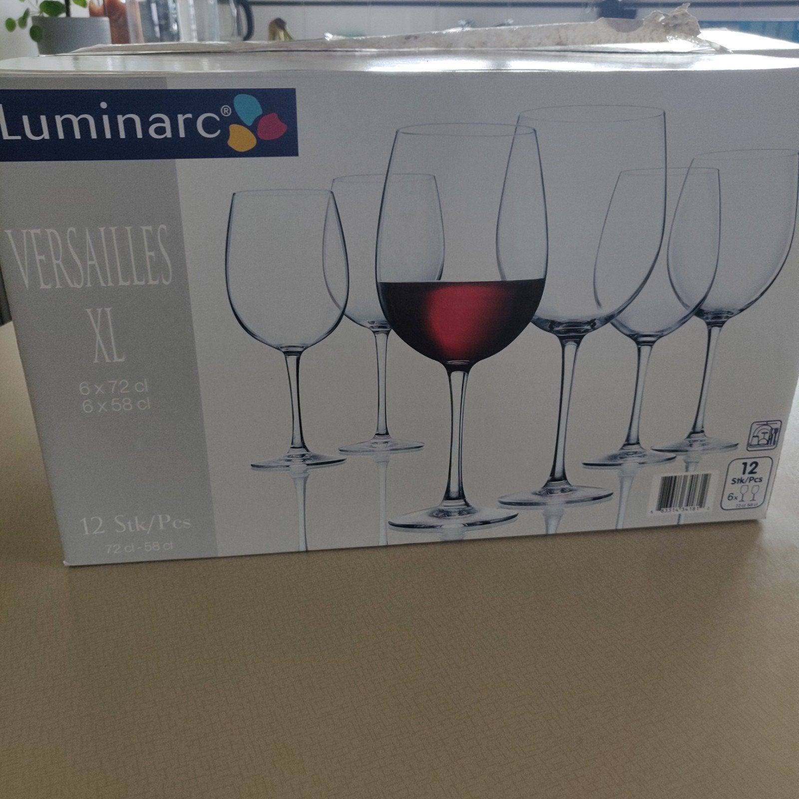Luminarc Versailles XL wijnglazen, Ophalen, Nieuw, Overige typen