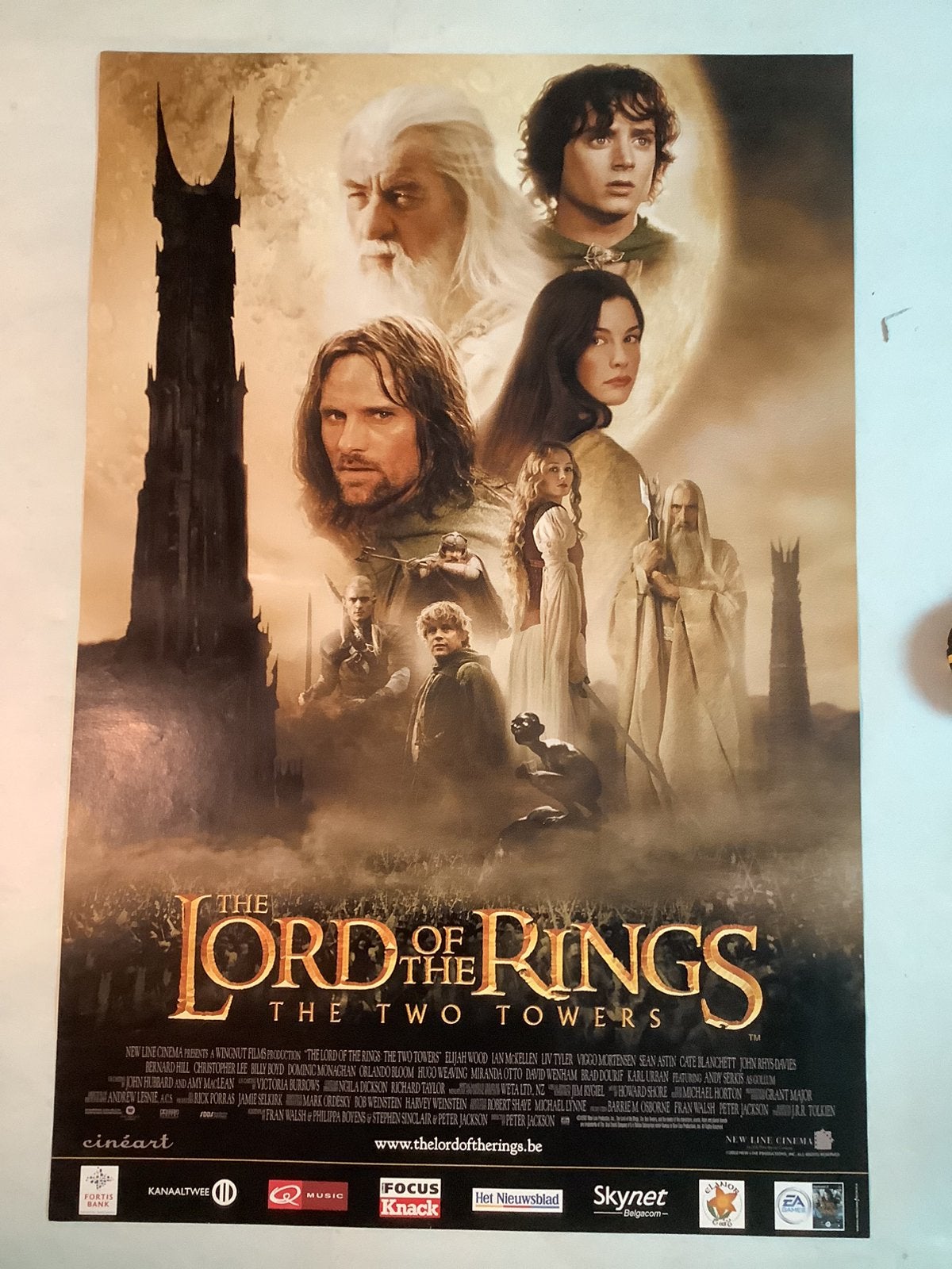 LORD OF THE RINGS  filmposter   40-60 cm, Ophalen, Zo goed als nieuw
