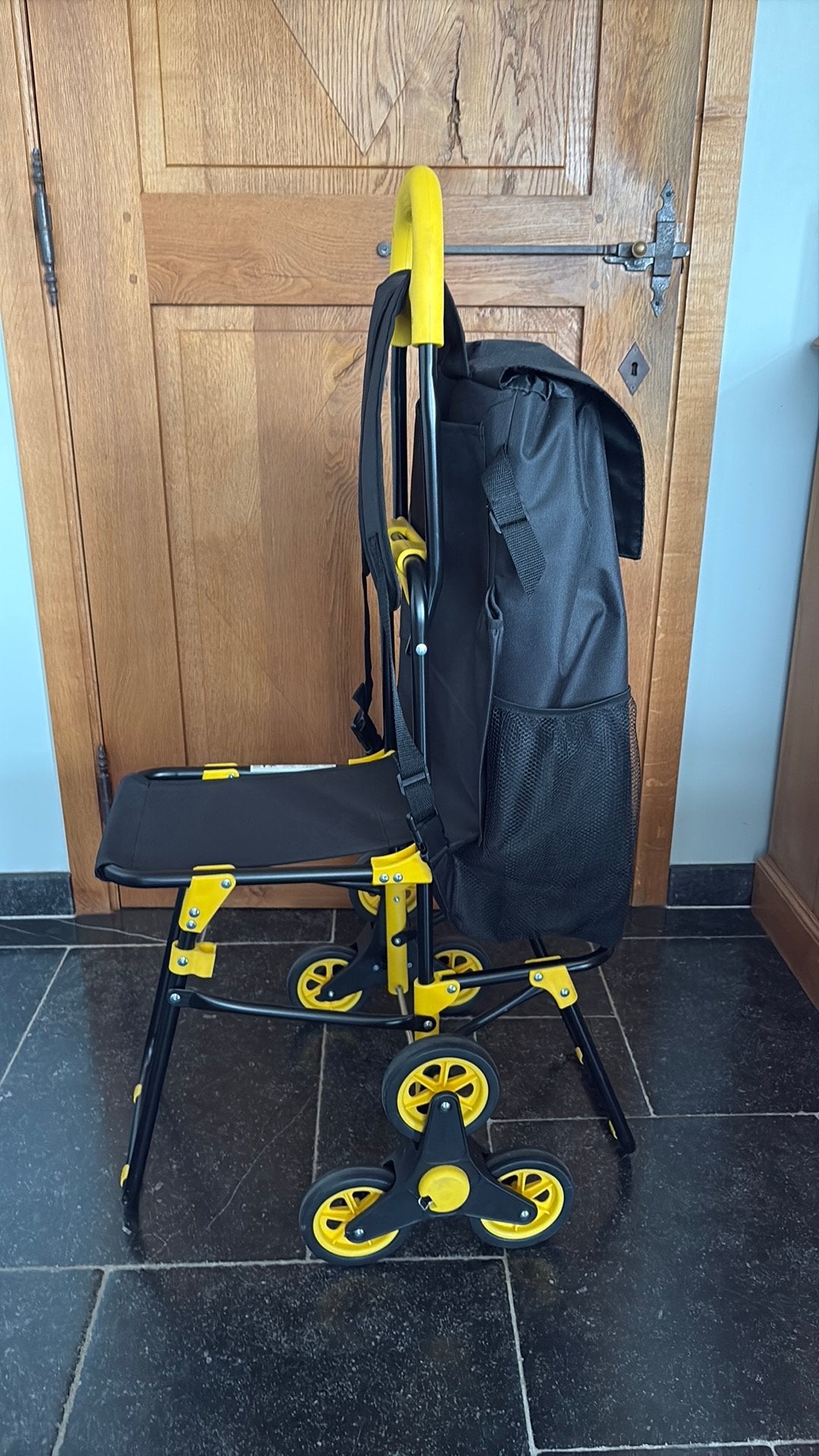 Sac de courses isotherme Vounot avec roulettes escaliers, Neuf, Jaune, 80 cm ou plus, Enlèvement