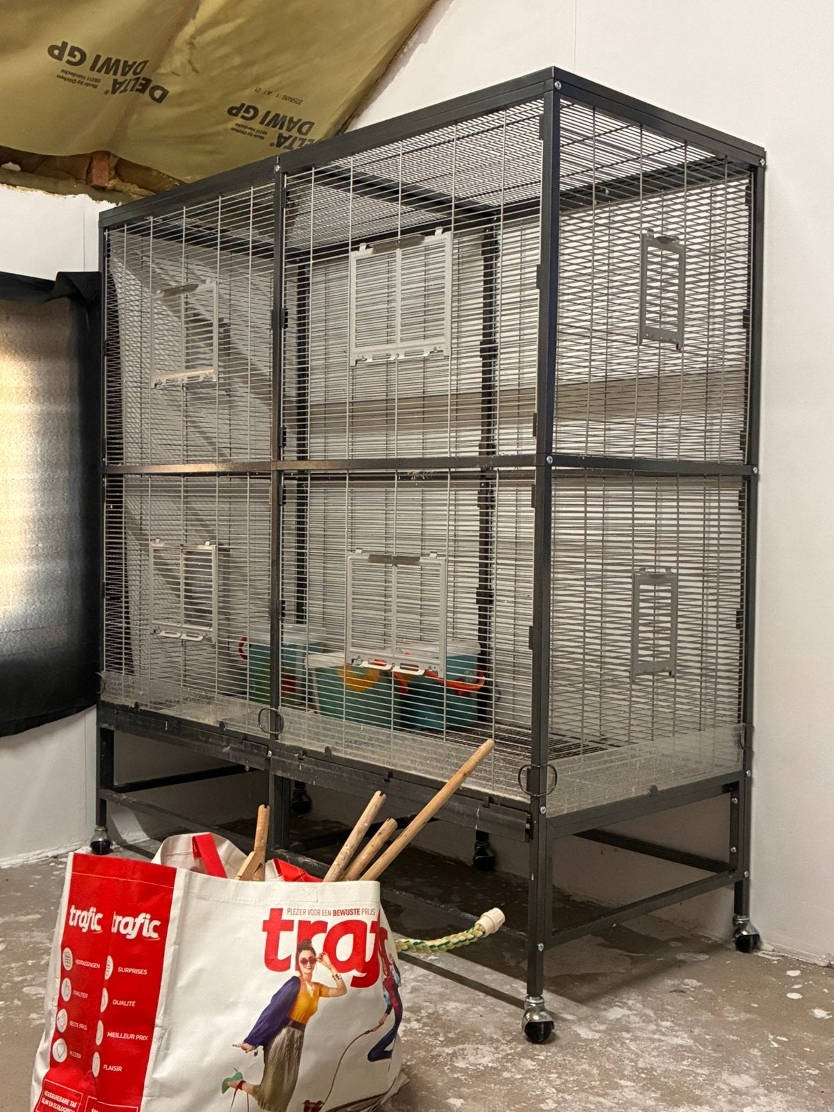 Cage a oiseaux, Animaux & Accessoires, Enlèvement, Comme neuf, Métal, Cage à oiseaux
