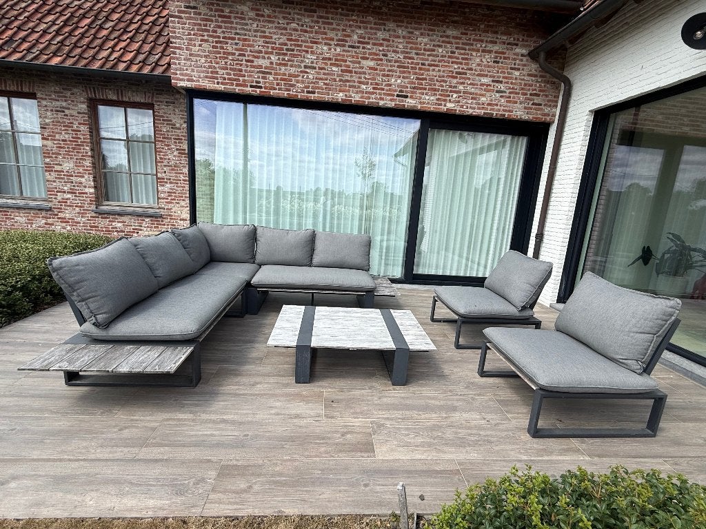Lounge Set Tierra Outdoor Dawson hoeksalon met tafel, Ophalen, Gebruikt, Hardhout, Loungeset