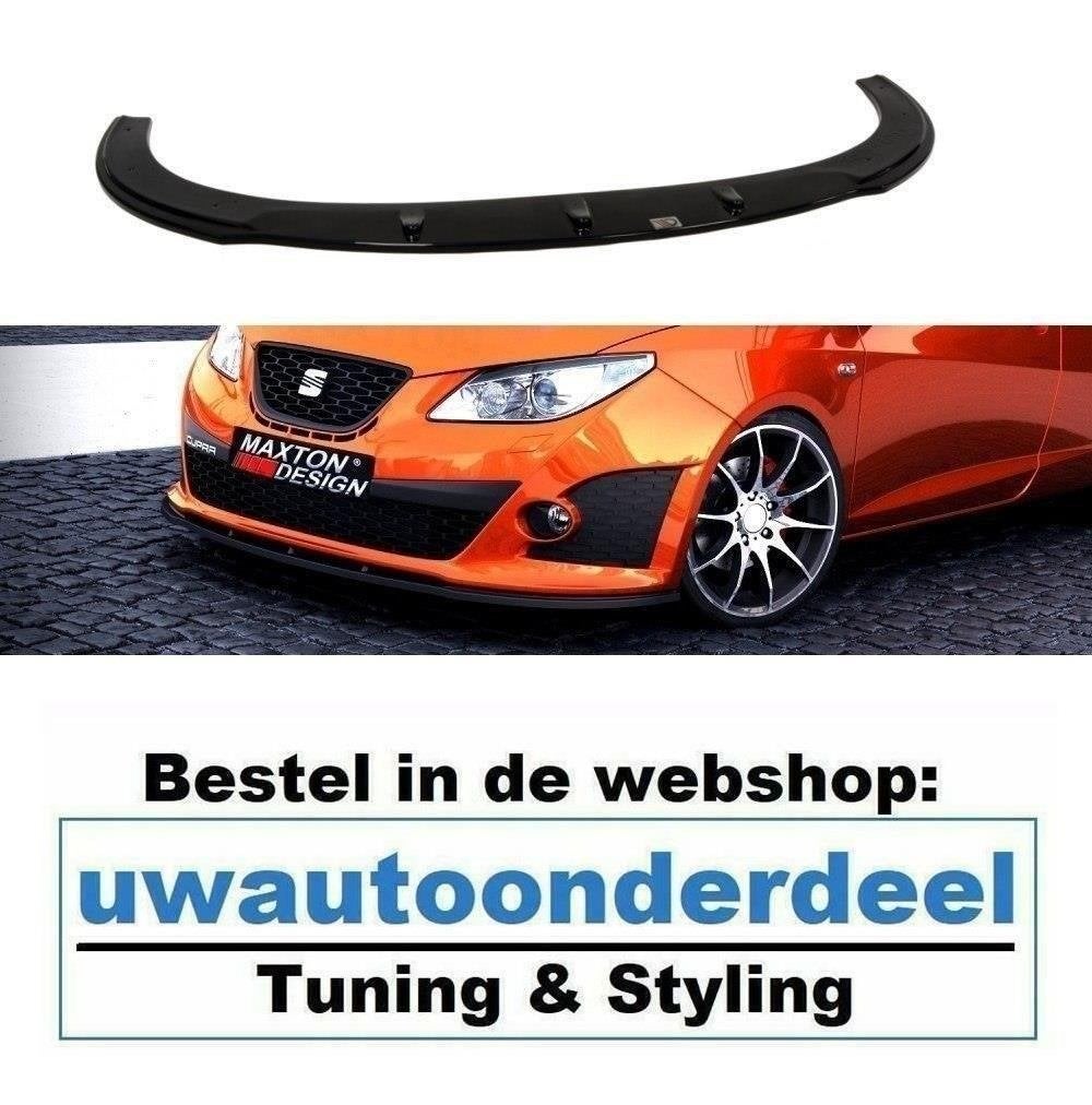 Maxton Spoiler Voorspoiler Lip Splitter Voor Seat Ibiza 6J C, Envoi
