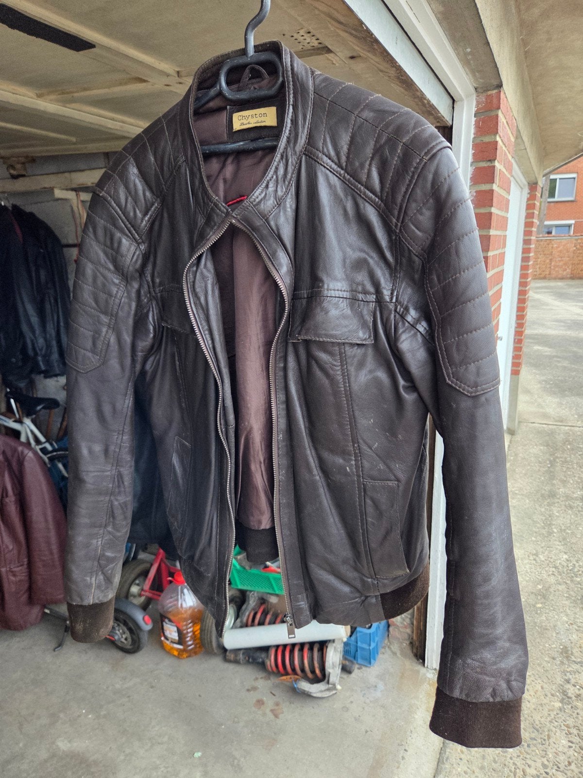 Leren herenjas, in zeer goede staat., Kleding | Heren, Ophalen of Verzenden