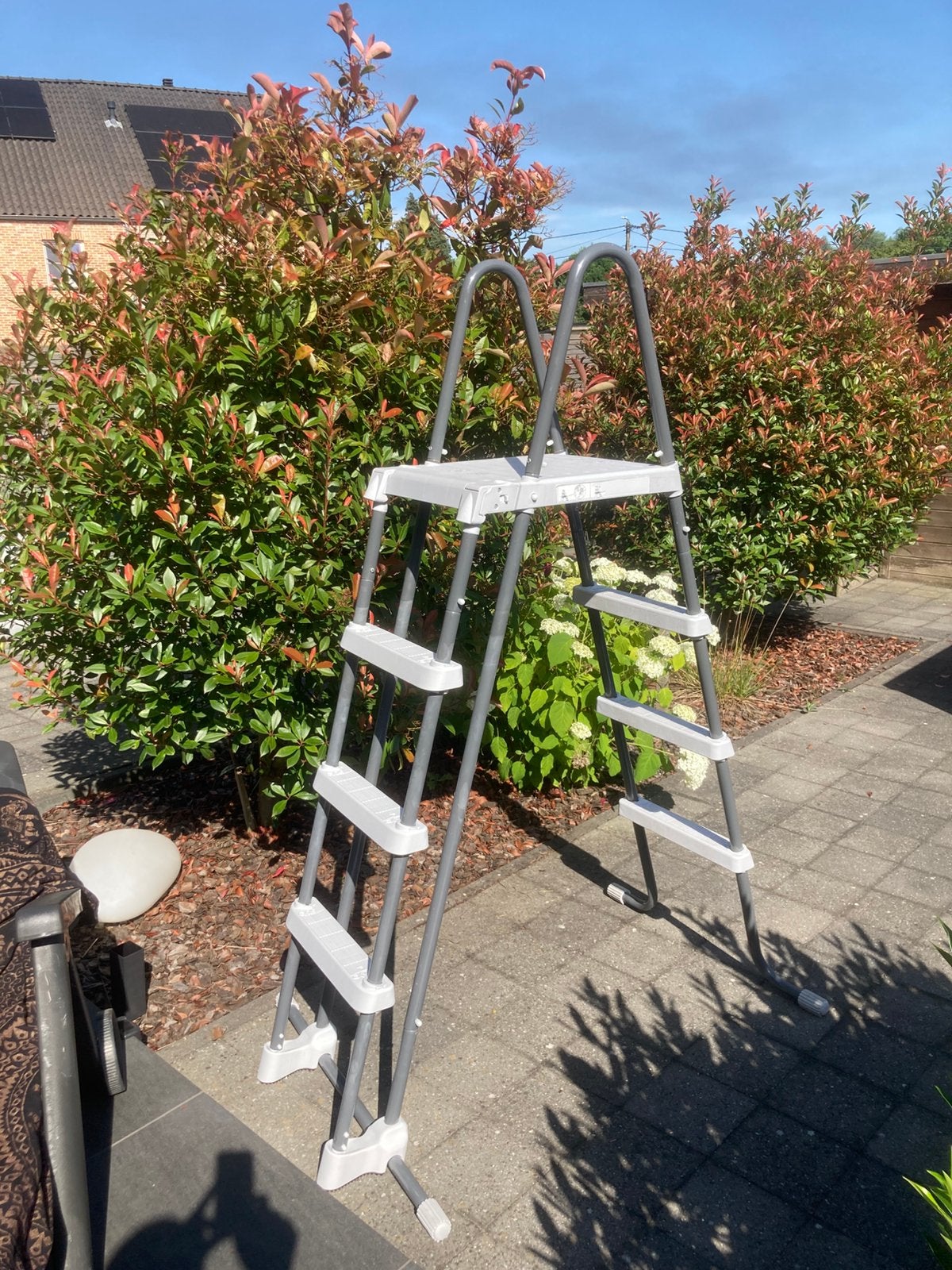 Zwembad ladder voor 1,22m hoogte, Tuin en Terras, Ophalen, Zo goed als nieuw