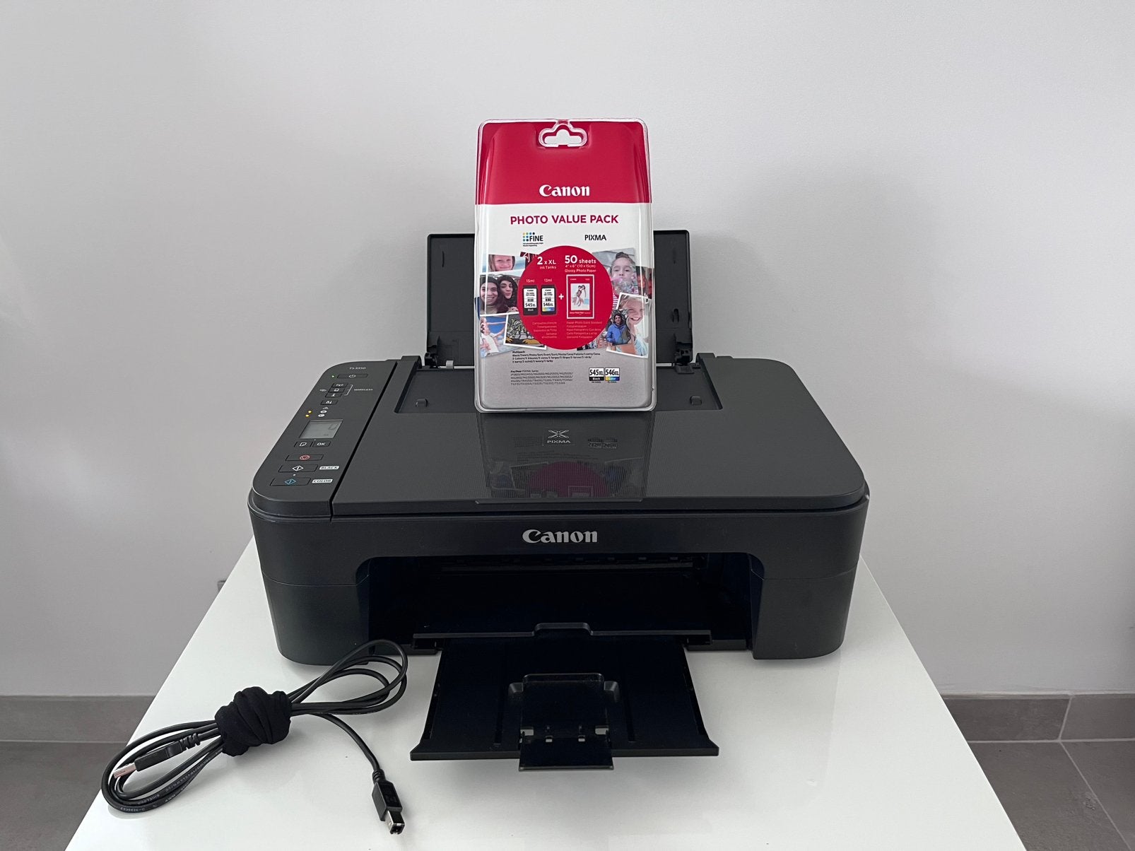Canon imprimante connectée + cartouches d’encre, Neuf, Enlèvement ou Envoi, All-in-one, Wi-Fi intégré