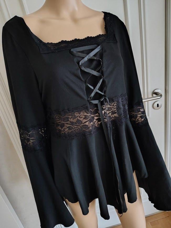 nieuwe gothic blouse romwe, Kleding | Dames, Blouses en Tunieken, Maat 46/48 (XL) of groter, Verzenden