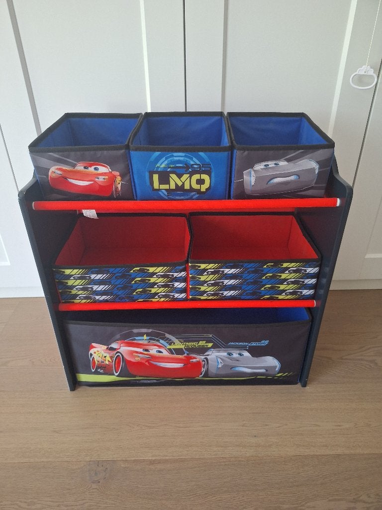 Disney Cars Speelgoed Opbergkast, Ophalen, Zo goed als nieuw, Opbergmeubel, Disney