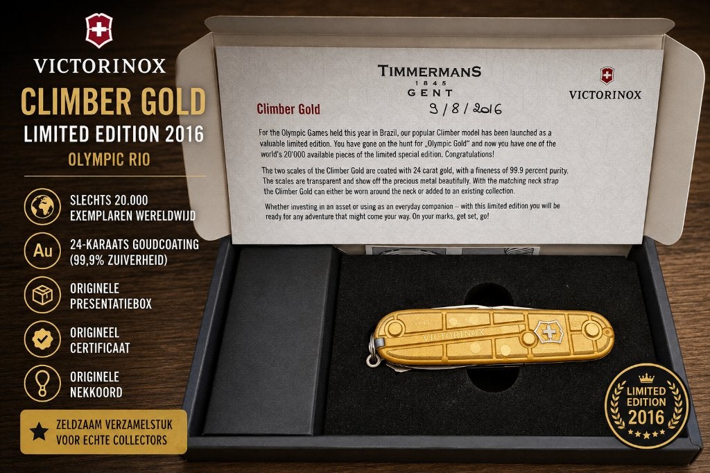 Victorinox Climber Gold Limited Edition 2016 - Olympic Rio, Enlèvement ou Envoi, Neuf