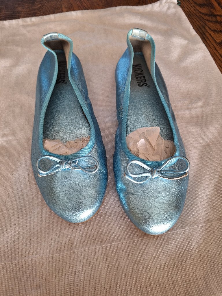 BALLERINA'S LEDER DAMES, Kleding | Dames, ANDERE, Overige kleuren, Zo goed als nieuw, Ballerina's