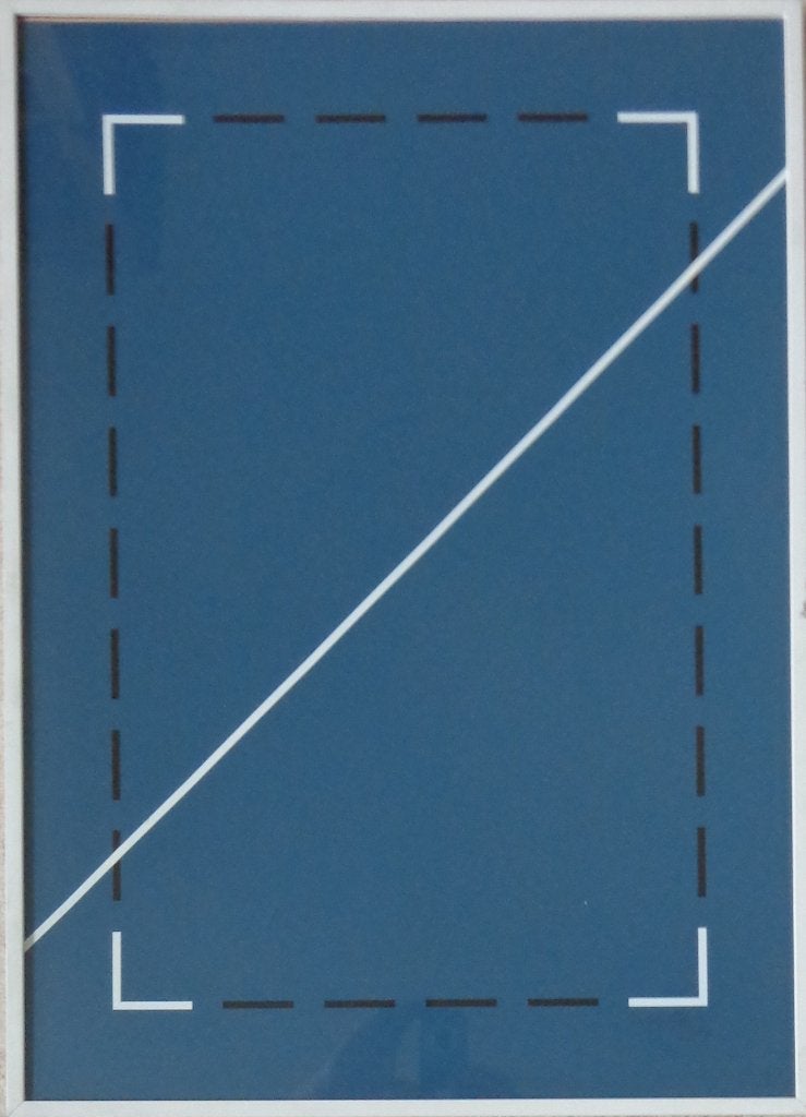 JO DELAHAUT / ABSTRACTIE / KLEURLITHO / 71x51cm / KADER SIG, Antiquités & Art, Numéroté, Enlèvement, Abstrait, Sérigraphie