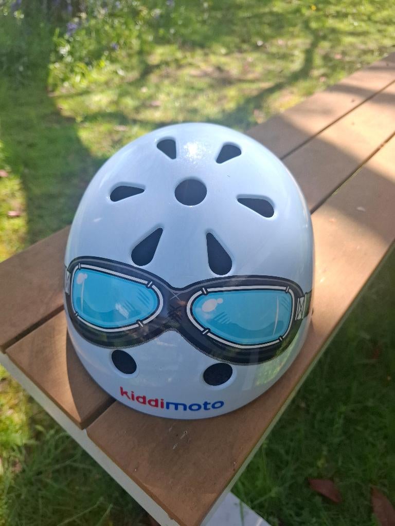 Helm kind kiddimoto, Fietsen en Brommers, Ophalen, Gebruikt, Jongen of Meisje, Kiddimoto